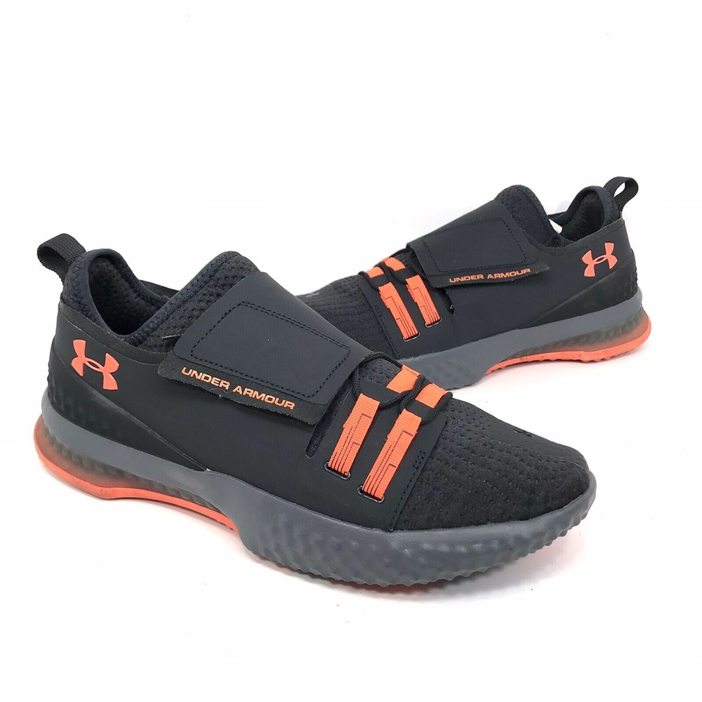 Under Armour Mens Architech 3di Reach Training Shoes Size 11.5 Grey Orange